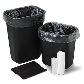 Liner Trash Can Low Density, White, 0.75 mil, No .. .  .  